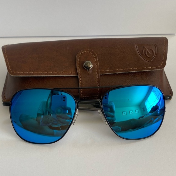 NWOT - Authentic - American Optical Eyewear - Aviator - Airman Blue Sunglasses - Picture 2 of 11